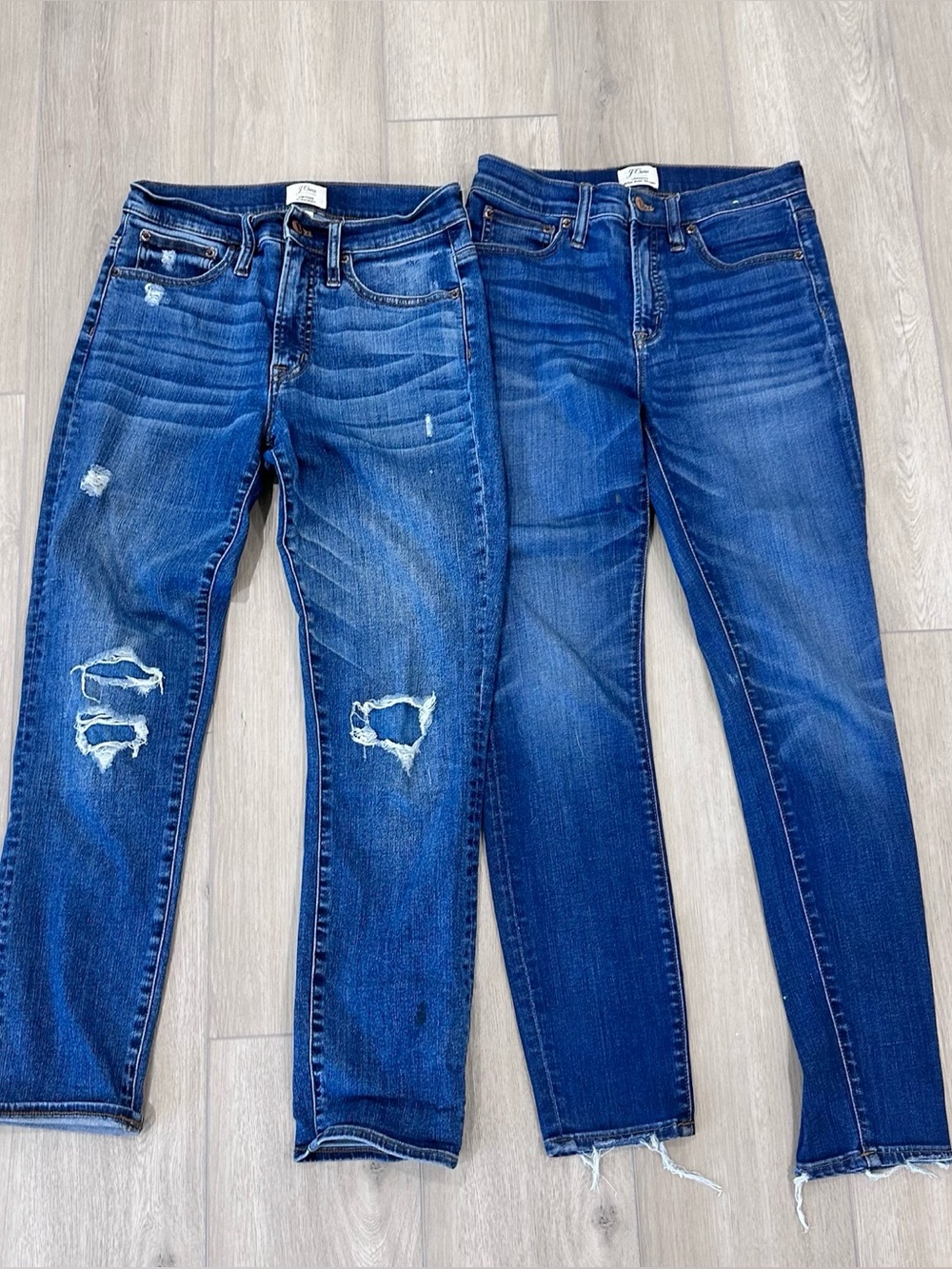 J.CREW women’s high rise wide leg skinny jean bundle size 27
